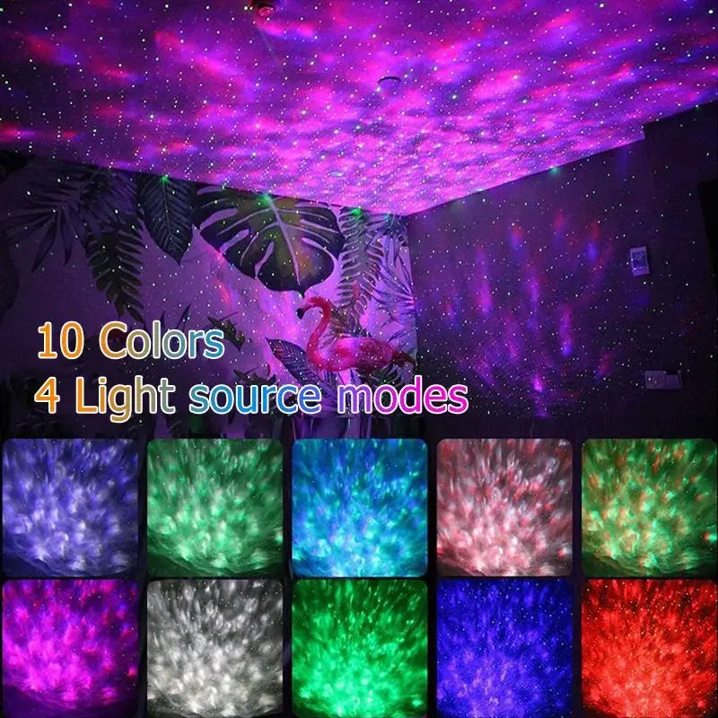 Colorful Starry Sky Atmosphere Light Galaxy Projection Night Light